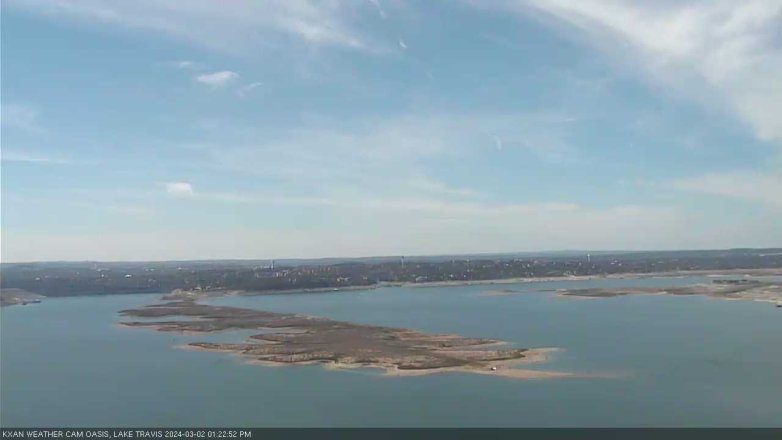 Lake Travis webcam, March 2, 2024 1:25 PM CT