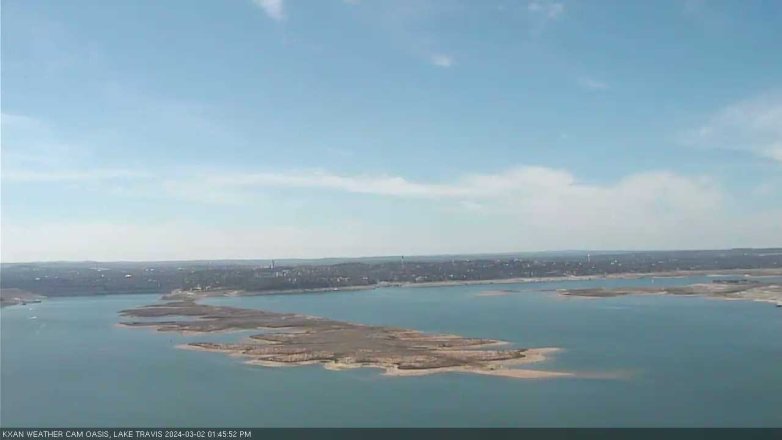 Lake Travis webcam, March 2, 2024 1:45 PM CT