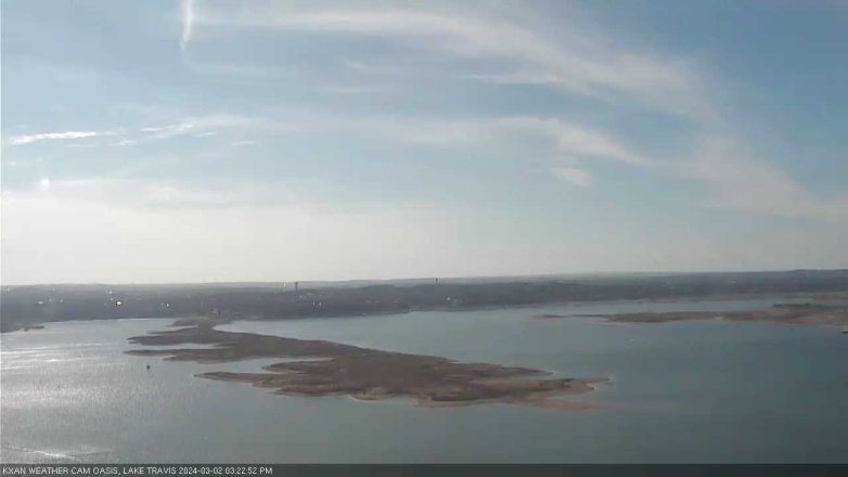 Lake Travis webcam, March 2, 2024 3:25 PM CT