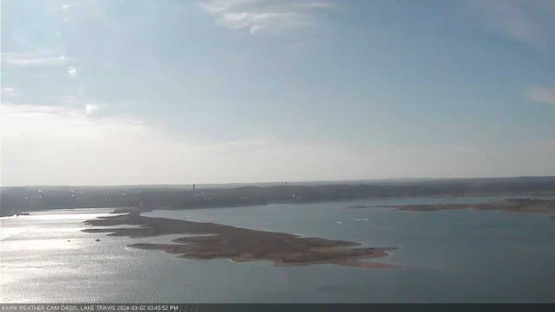Lake Travis webcam, March 2, 2024 3:45 PM CT
