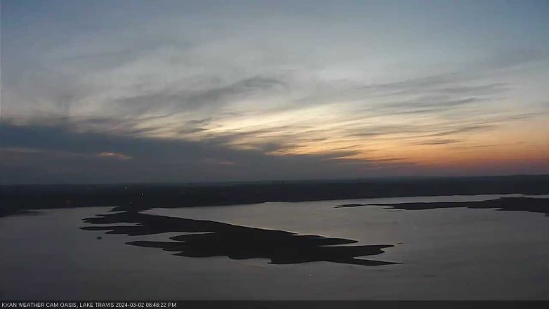 Lake Travis webcam, March 2, 2024 6:45 PM CT
