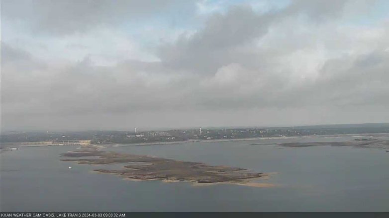 Lake Travis webcam, March 3, 2024 9:00 AM CT