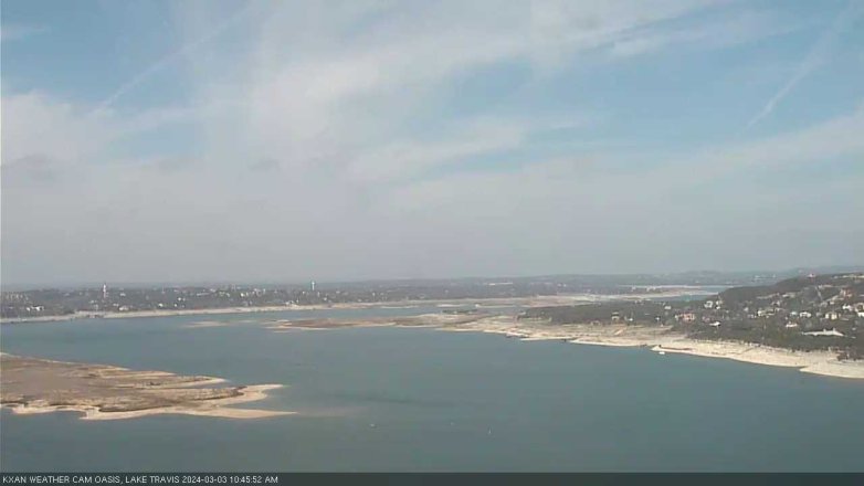 Lake Travis webcam, March 3, 2024 10:45 AM CT