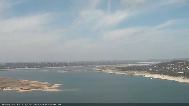 Lake Travis webcam, March 3, 2024 11:00 AM CT
