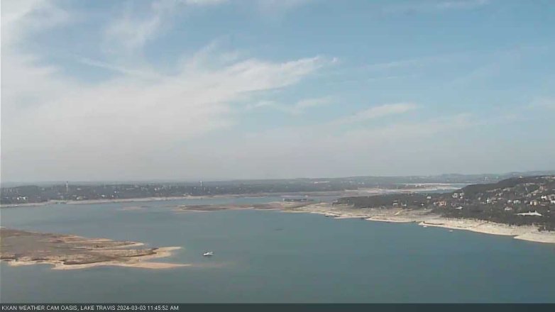 Lake Travis webcam, March 3, 2024 11:45 AM CT