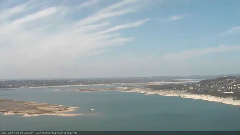 Lake Travis webcam, March 3, 2024 12:00 PM CT