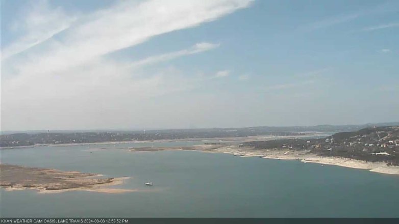 Lake Travis webcam, March 3, 2024 1:00 PM CT