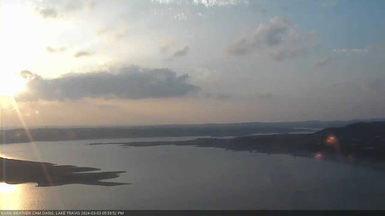 Lake Travis webcam, March 3, 2024 6:00 PM CT