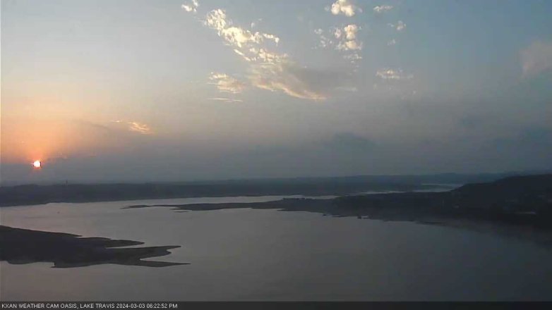 Lake Travis webcam, March 3, 2024 6:25 PM CT
