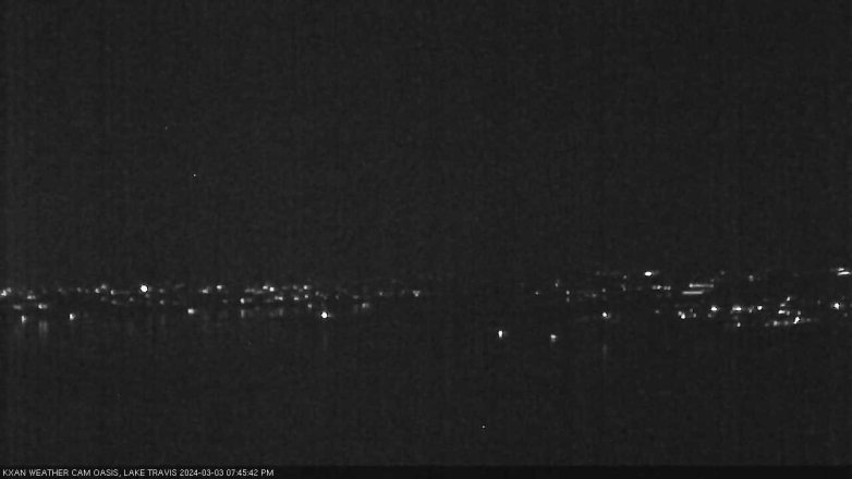 Lake Travis webcam, March 3, 2024 7:45 PM CT