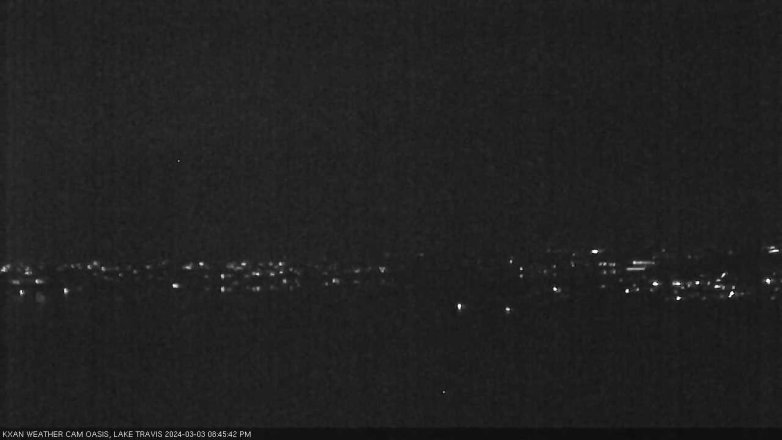 Lake Travis webcam, March 3, 2024 8:45 PM CT