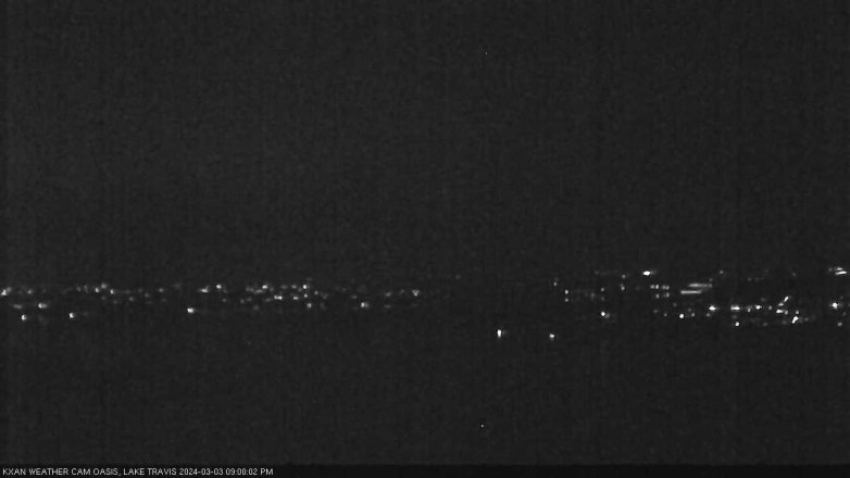 Lake Travis webcam, March 3, 2024 9:00 PM CT