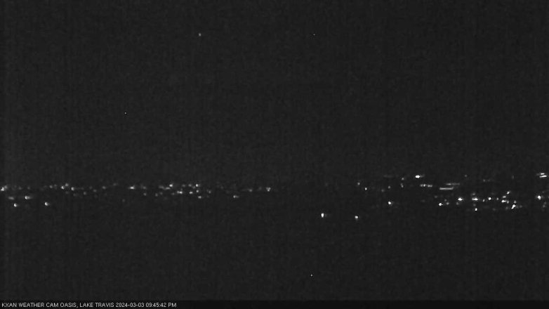 Lake Travis webcam, March 3, 2024 9:45 PM CT