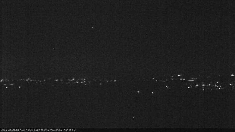 Lake Travis webcam, March 3, 2024 10:00 PM CT