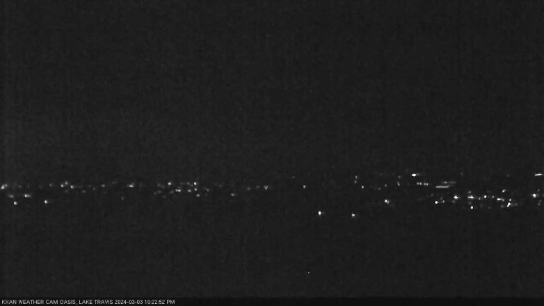 Lake Travis webcam, March 3, 2024 10:25 PM CT
