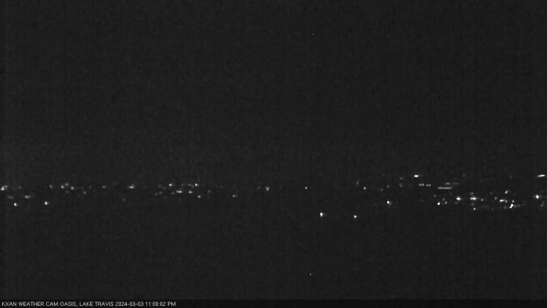 Lake Travis webcam, March 3, 2024 11:00 PM CT