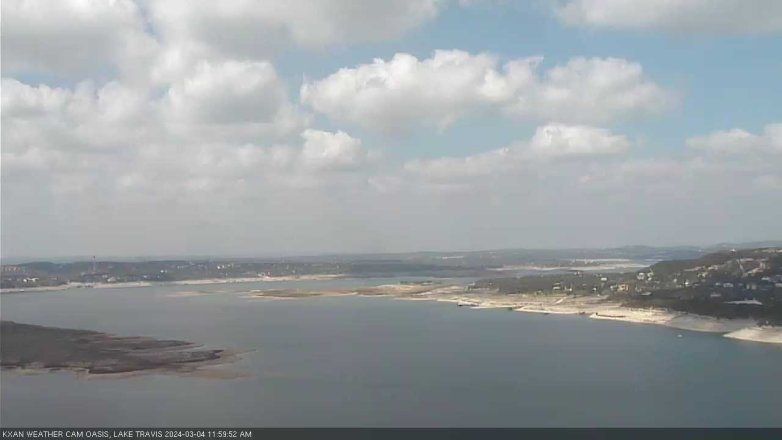 Lake Travis webcam, March 4, 2024 12:00 PM CT