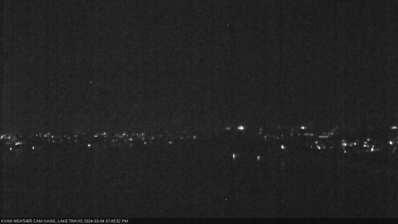 Lake Travis webcam, March 4, 2024 7:45 PM CT