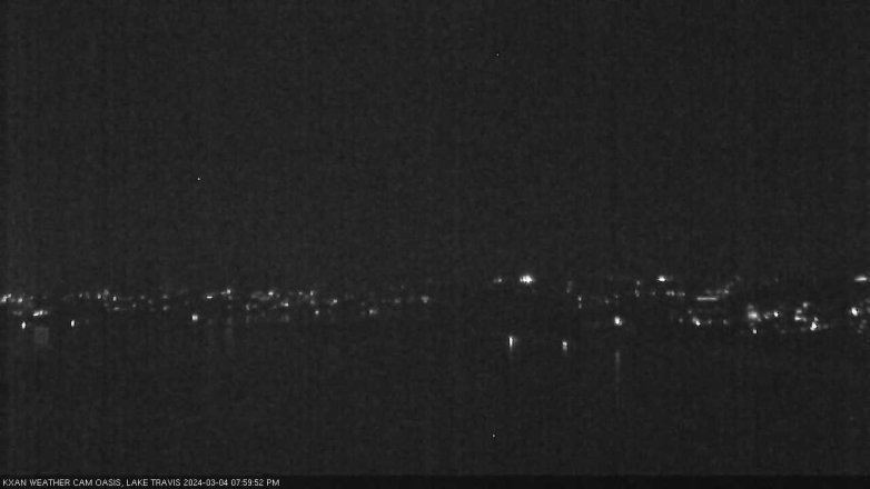 Lake Travis webcam, March 4, 2024 8:00 PM CT