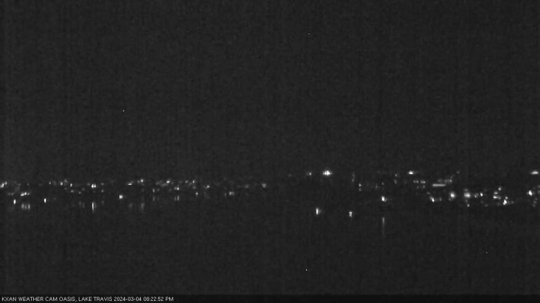Lake Travis webcam, March 4, 2024 8:25 PM CT