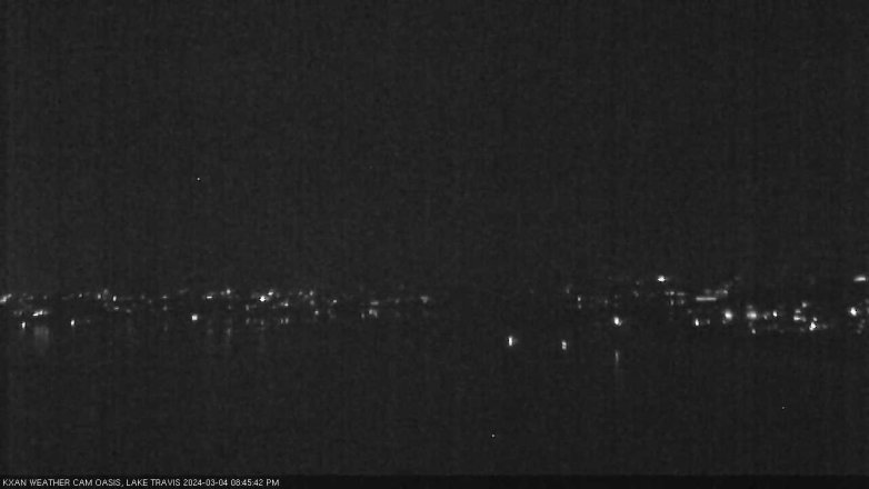 Lake Travis webcam, March 4, 2024 8:45 PM CT