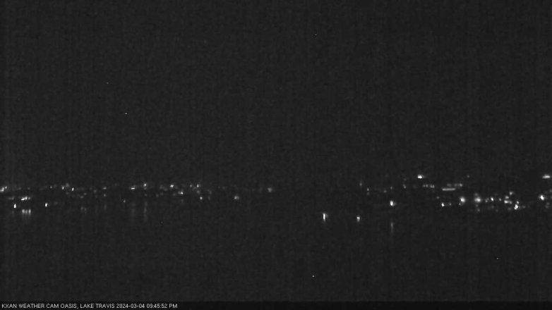 Lake Travis webcam, March 4, 2024 9:45 PM CT
