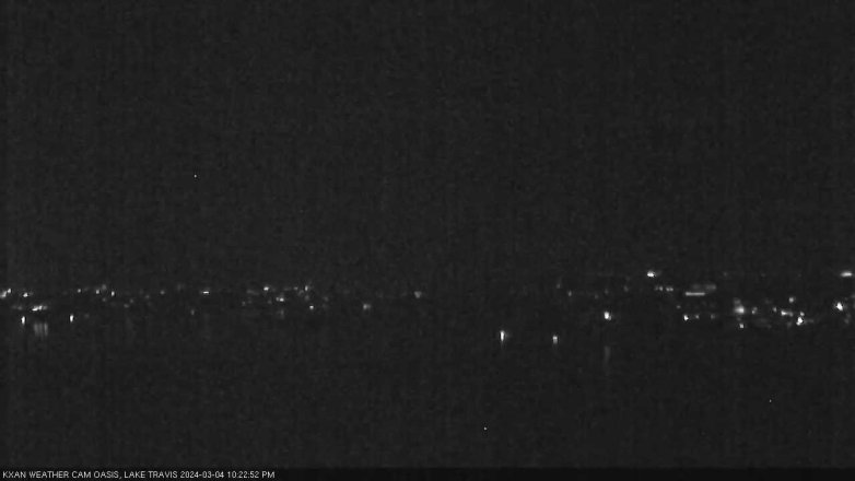 Lake Travis webcam, March 4, 2024 10:25 PM CT