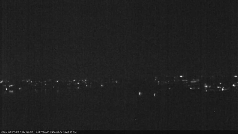 Lake Travis webcam, March 4, 2024 10:45 PM CT