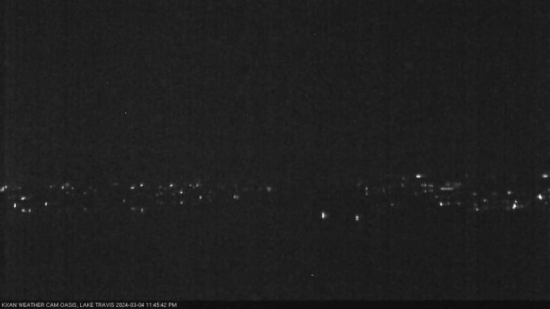 Lake Travis webcam, March 4, 2024 11:45 PM CT