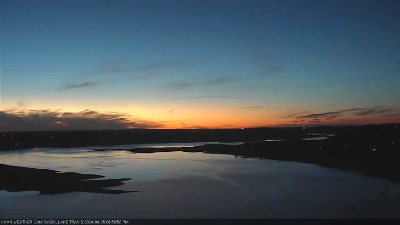 Lake Travis webcam, March 5, 2024 7:00 PM CT