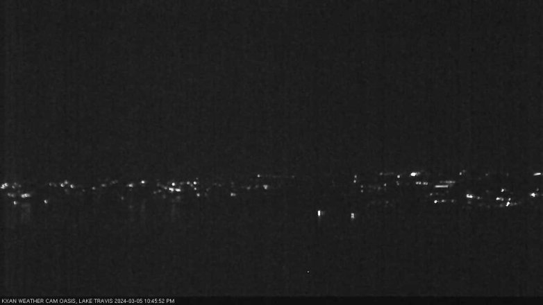 Lake Travis webcam, March 5, 2024 10:45 PM CT