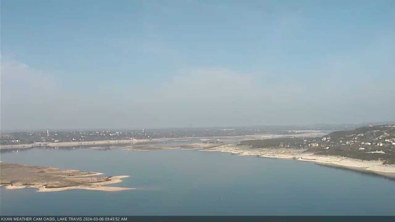 Lake Travis webcam, March 6, 2024 9:45 AM CT