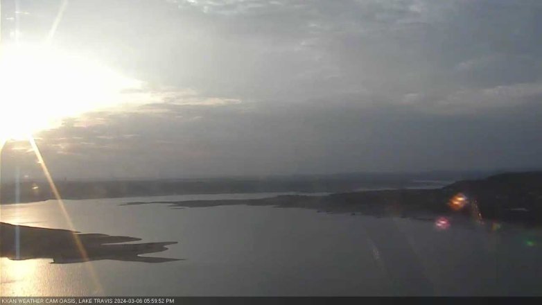 Lake Travis webcam, March 6, 2024 6:00 PM CT