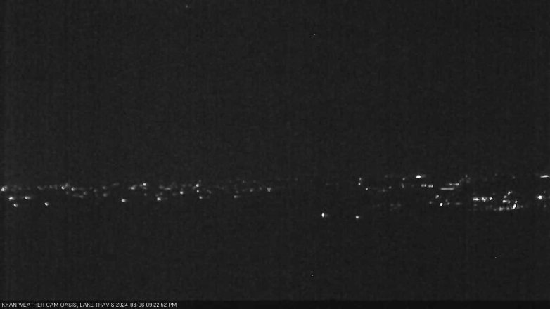 Lake Travis webcam, March 6, 2024 9:25 PM CT