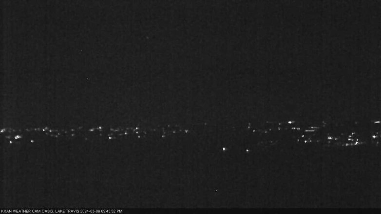 Lake Travis webcam, March 6, 2024 9:45 PM CT