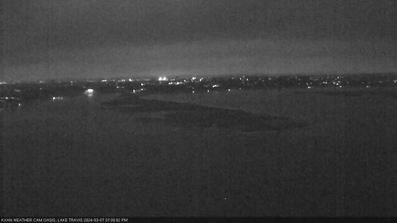 Lake Travis webcam, March 7, 2024 7:00 PM CT