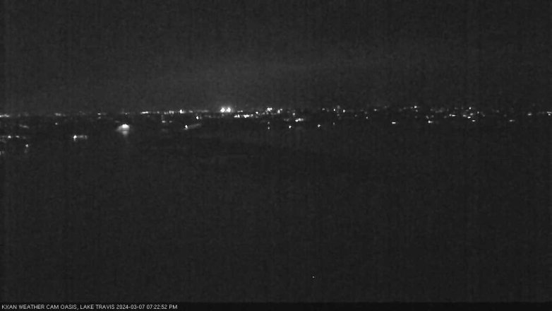 Lake Travis webcam, March 7, 2024 7:25 PM CT