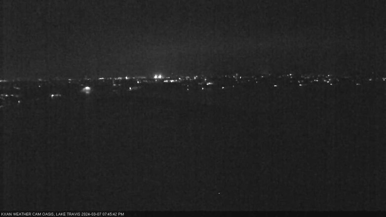 Lake Travis webcam, March 7, 2024 7:45 PM CT