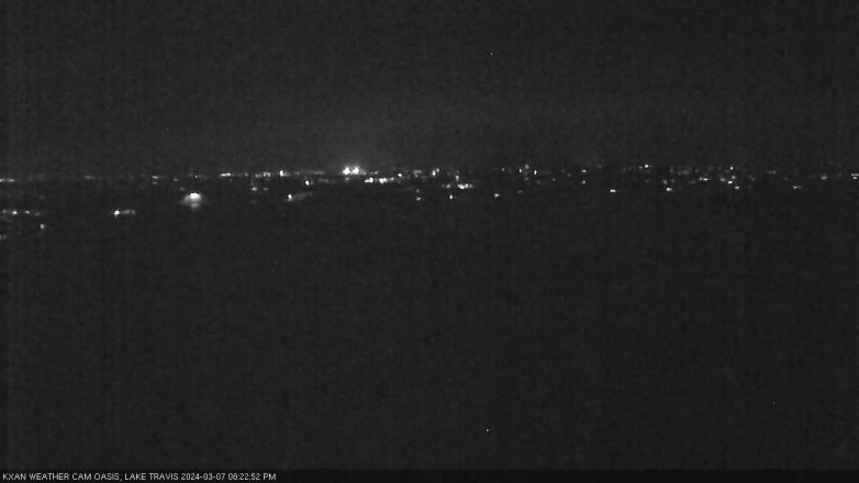 Lake Travis webcam, March 7, 2024 8:25 PM CT