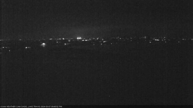 Lake Travis webcam, March 7, 2024 9:45 PM CT