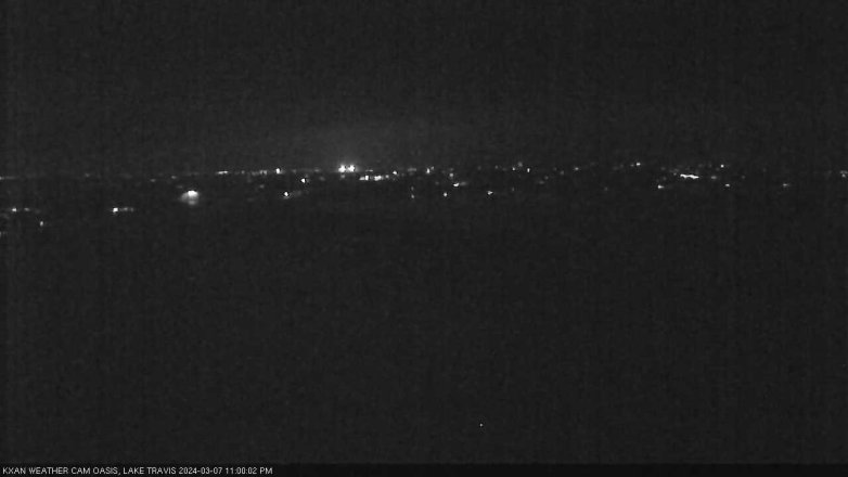 Lake Travis webcam, March 7, 2024 11:00 PM CT
