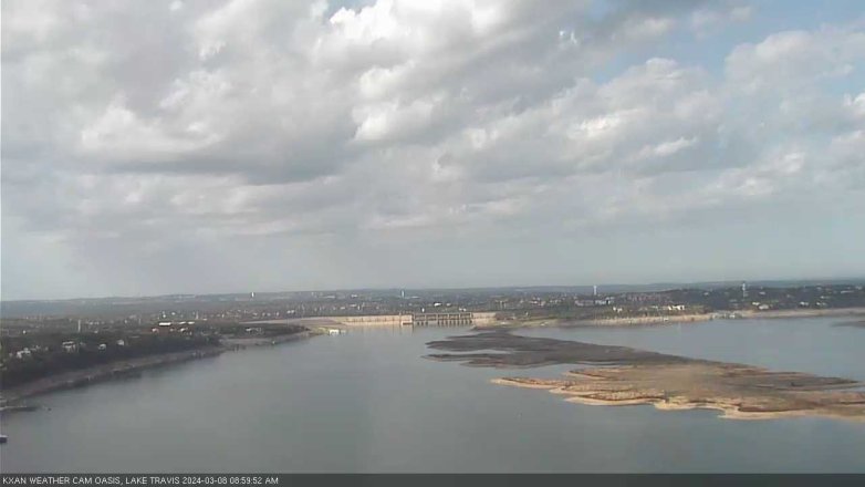 Lake Travis webcam, March 8, 2024 9:00 AM CT