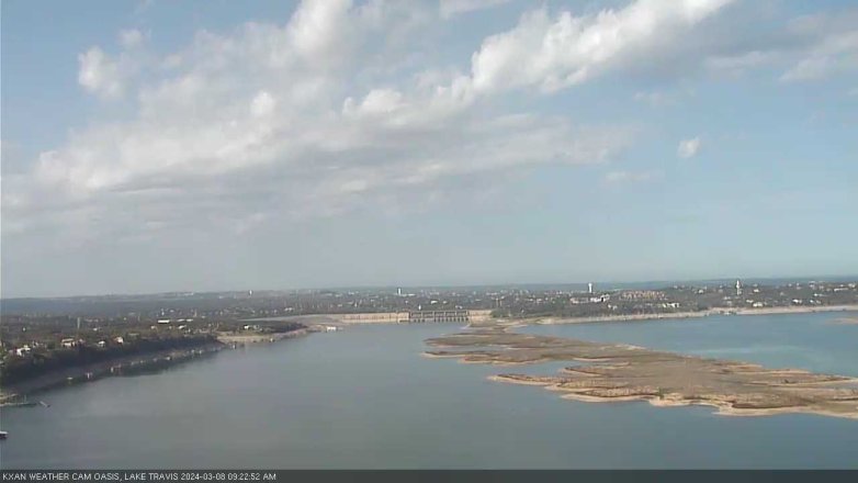 Lake Travis webcam, March 8, 2024 9:25 AM CT