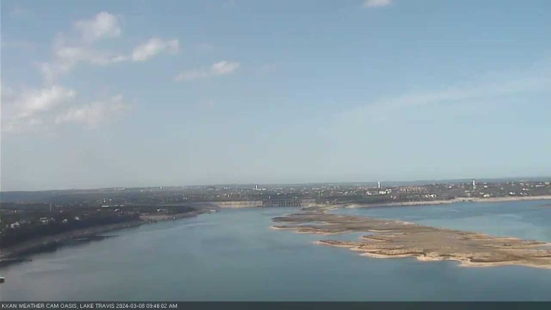 Lake Travis webcam, March 8, 2024 9:45 AM CT