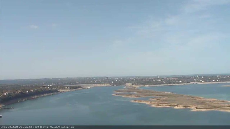 Lake Travis webcam, March 8, 2024 10:00 AM CT