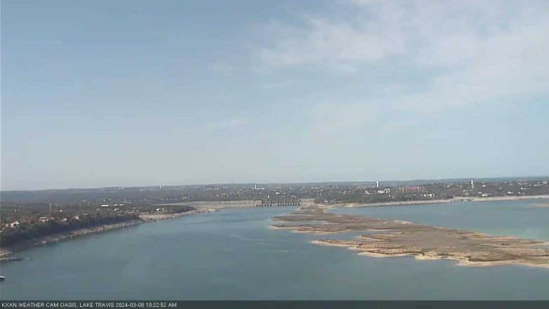 Lake Travis webcam, March 8, 2024 10:25 AM CT