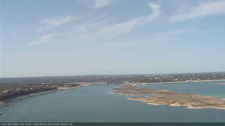 Lake Travis webcam, March 8, 2024 10:45 AM CT