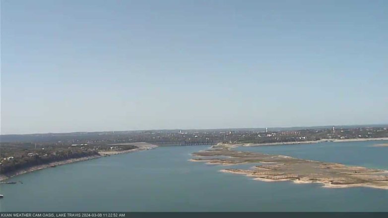 Lake Travis webcam, March 8, 2024 11:25 AM CT