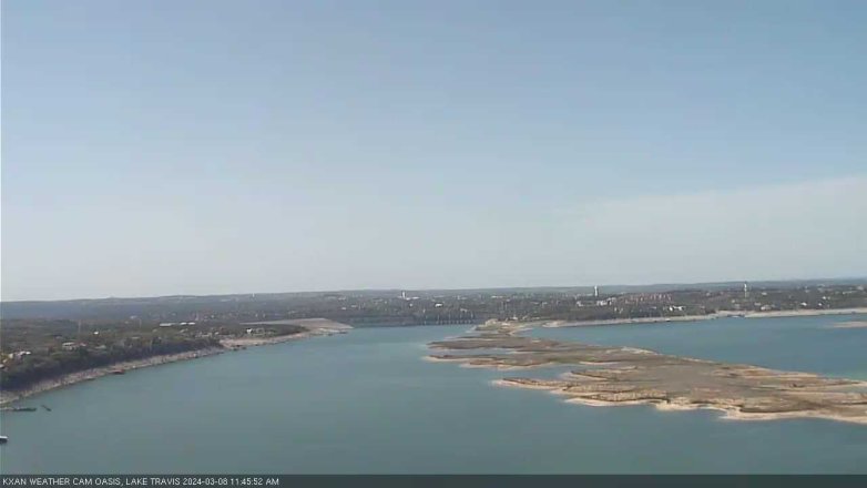 Lake Travis webcam, March 8, 2024 11:45 AM CT