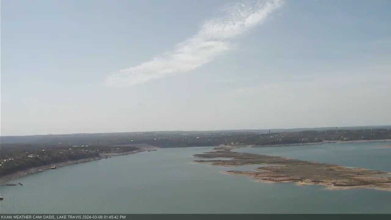Lake Travis webcam, March 8, 2024 1:45 PM CT